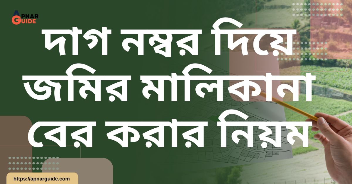 দাগ নম্বর দিয়ে জমির মালিকানা